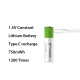 SMARTOOOLS 4Pcs Rechargeable 1.5V 750mWh High Capacity AAA Li-ion Battery for Remote Control Wireless Mouse Toy