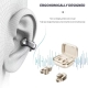 YX42 Ear Clip Wireless Bluetooth 5.4 Headphones Intelligent Touch Screen Support TF Card
