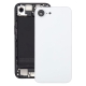 Back Glass w/ Camera Lens / Steel Plate / Wireless NFC Charging MagSafe Magnet / Flashlight Flex for iPhone 16e- White