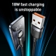 Yesido 3A USB to Type-C Fast Charging Cable, Length:1.2m(Black)