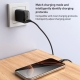 Yesido 3A USB to Type-C Fast Charging Cable, Length:1.2m(Black)