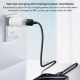 Yesido 3A USB to Type-C Fast Charging Cable, Length:1.2m(Black)