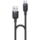 Yesido 3A USB to Type-C Fast Charging Cable, Length:1.2m(Black)