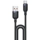 Yesido 3A USB to Type-C Fast Charging Cable, Length:2m(Black)