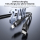 Yesido CA189 27W Type-C to 8 Pin Aluminum Alloy Data Cable, Length: 1.2m(Black)