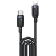 Yesido CA193 27W Type-C to 8 Pin Aluminum Alloy Data Cable, Length: 3m(Black)