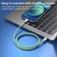 20W PD USB-C / Type-C to 8 Pin Data Cable, Cable Length: 1m(Blue)